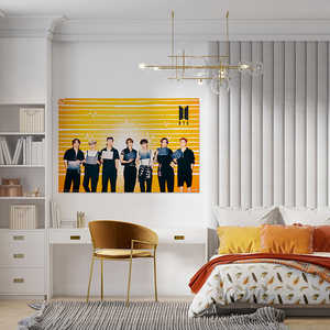 Diseño de póster moderno para BTS, elegante arte de pared con temática de departamento de policía - Product Image 2