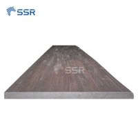 Tabla de Madera de Acacia con Borde Natural para Espresso – Encimera de Madera Maciza para Proyectos de Cocina y Muebles