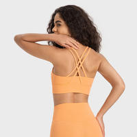 Soutien-gorge de sport respirant et antibactérien pour femme grande taille 2025 en Spandex/Polyester lavé, personnalisable à l'avant, pour Yoga, Gym et Fitness
