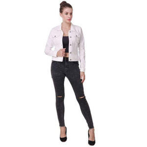 Chaqueta de Mezclilla de Invierno de Lujo para Mujer, Forro de Poliéster Transpirable de Alta Calidad, Color Personalizable, Estilo Urbano - Product Image 5