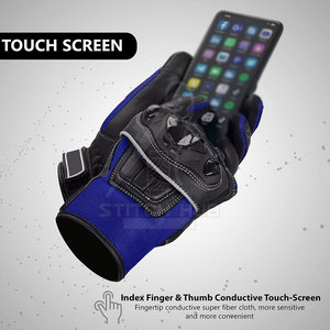 Guantes de carreras de piel de vaca genuina de alta calidad Recién llegado Guantes de cuero de moto transpirables para uso al aire libre - Product Image 5