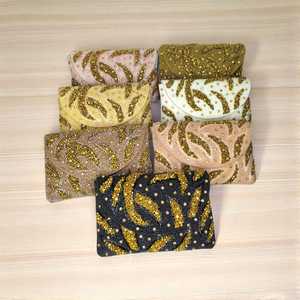 Sac à rabat de soirée de luxe, orné de perles, fait main, design en pierre, sac à main pour femmes, vente en gros en Inde, exportateurs mondiaux - Product Image 2