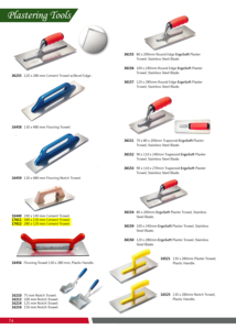 เกรียงฉาบปูนสแตนเลส ขนาด 130x500 มม. ใบมีดแบน ด้ามไม้ ขอบเหลี่ยม - Product Image 3