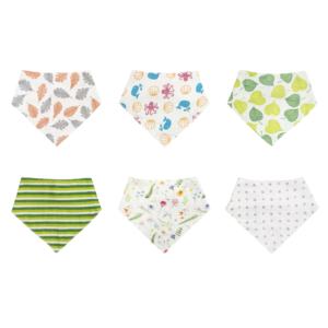 Babero de algodón 100% para recién nacido, suave, con botones ajustables, agradable al tacto, tamaño y colores personalizables, reutilizable, tipo bandana. - Product Image 1