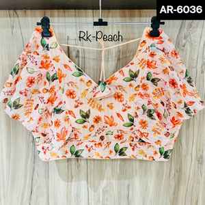 Ropa informal étnica de moda Georgette Fancy Digital Print Ready Blusa para fiesta Casual Wear Saree Lehenga Indian Pakistani - Product Image 6