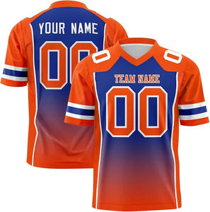 Maillot de football américain personnalisé par sublimation, respirant, grande taille, 100 % polyester, maille/spandex, unisexe, adulte, vente en gros OEM - Product Image 4