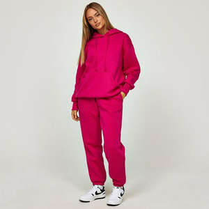 Conjunto Deportivo de 2 Piezas para Mujer, Informal, de Invierno, con Capucha, Ecológico, con Pantalones Deportivos y Sudadera con Capucha - Product Image 6