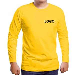 2025 à manches longues t-shirts hommes coupe décontractée à manches longues automne hiver respirant coton décontracté jaune à manches longues chemise pour hommes - Product Image 2