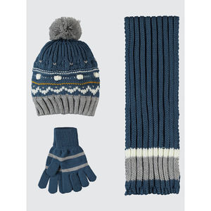 Boys School Term Accessories <b>Scarf</b> Beanie & <b>Gloves</b> <b>Set</b> - Product Image 1