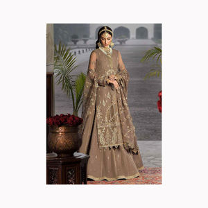 Punjabi couture costume noir couleur femmes de haute qualité luxe sur mesure Salwar Kameez décontracté intérieur dames costumes - Product Image 6
