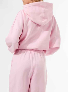 Ensemble survêtement femme 2 pièces en coton, sweat-shirt et pantalon de jogging, taille plus, décontracté, uni, hiver, logo personnalisé 2026 - Product Image 2