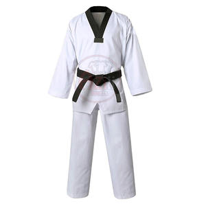 Uniforme de Taekwondo en blanco liso para hombre con logotipo personalizado Uniforme de Taekwondo para artes marciales - Product Image 1