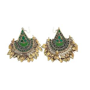 สร้อยคอผู้หญิงงานปาร์ตี้ ดีไซน์เรขาคณิตประดับเพชร ทำมือ งานศิลปะแบบดั้งเดิมของชาวอัฟกานิสถาน ชุบเงินโบราณ ประดับลูกปัด ทันสมัย - Product Image 5