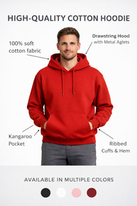Custom Autumn <b>Hoodies</b> Cropped Wholesale Mens Premium 100% Cotton <b>Fleece</b> Kangaroo Pocket <b>Oversized</b> Fit Custom Colors - Product Image 3