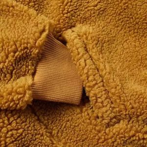 Mujeres adolescentes Casual deportes largo tejido bordado Puff manga Sudadera con capucha 440G algodón otoño Inglaterra estilo estampado con capucha - Product Image 5