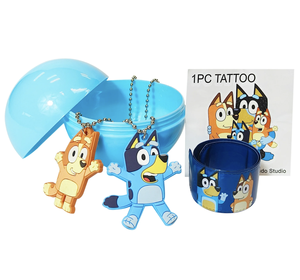 H.E.R. sous licence originale. Accessoires Surprise : Boule surprise, Porte-clés, Bracelet slap, Autocollant, Collier avec chaîne en caoutchouc - Pack de 12 - À partir de 3 ans - Product Image 3