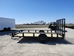 Nuevo Remolque de Arroz 2026, Remolque Utilitario de Eje Único 82X14 con Puerta de Rampa de 5 pies, Capacidad de Carga de 2001-3000 kg, Tamaño 7x14 - Product Image 4