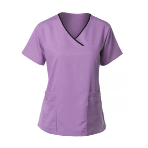 OEM Wholesale Customized High Quality KATBROS INDUSTRY Women's Nurse Hospital Medical <b>Scrub</b> <b>Top</b> Latest Design Stylish Seamless - Product Image 6