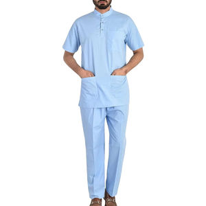 Ensemble de blouses médicales extensibles pour hommes de qualité supérieure, uniformes d'hôpital pour hommes, polyester, rayonne et élasthanne médicaux pour adultes - Product Image 3