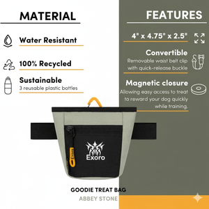Bolsa de Premios para Mascotas Exoro de Alta Calidad, Ligera, Impermeable, Ecológica, de Poliéster, para Perros y Gatos, Portátil, para Entrenamiento, de Cintura - Product Image 5
