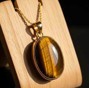 จี้925รูปวงรีทรงหยดน้ำสไตล์โบฮีเมียนโซ่อันโอชะจี้คริสตัลบำบัดจี้แฟชั่น - Product Image 3