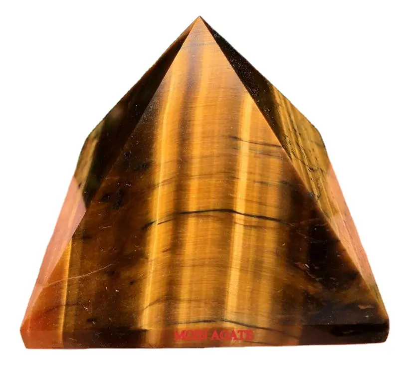 Piramide di pietra occhio di tigre in pietra naturale acquista online da moin agata Chakra Stone per usato come piramide di cristallo Chakra