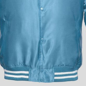 Chaqueta Bomber de satén para hombre personalizada al por mayor, chaqueta Bomber de satén de seda bordada, chaqueta Varsity de satén de béisbol para hombre - Product Image 2