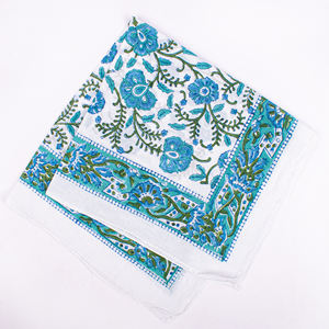 Bandana carré en coton écologique de qualité supérieure, imprimé floral, respirant, doux pour la peau, pour la tête, le cou et le visage - Product Image 6