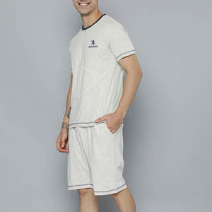 OEM Service Summer Wear T-<b>Shirt</b> and <b>Shorts</b> <b>Set</b> For Men Cotton Men T-<b>Shirt</b> and <b>Shorts</b> <b>Set</b> - Product Image 2