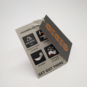 2023 Offre Spéciale étiquette de balançoire personnalisée bonne qualité étiquette volante de vêtement recycler le carton finition mate Logo carte d'information de marque - Product Image 1