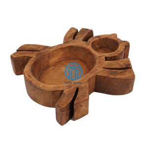 ชามแป้งแบบแมงมุมชามแป้งไม้ธรรมชาติดีไซน์แบบโบโฮจากเวียดนาม - Product Image 3