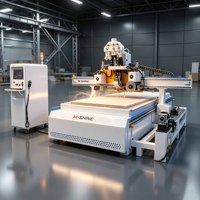 Fresadora CNC de 4 Ejes 1530, Máquina de Grabado y Tallado de Madera con ATC para Fabricación de Muebles, Puertas de Gabinete, Fresado y Carpintería