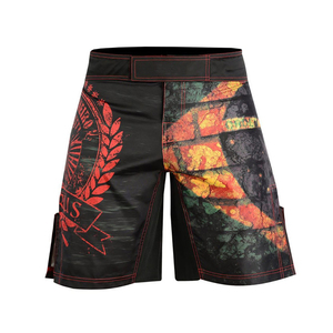 Combattre prix raisonnable UFC Shorts formation Logo personnalisé hommes broderie Shorts de boxe nouveau Sublimation MMA Shorts respirant - Product Image 5