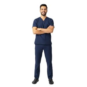 Ensemble de blouses chirurgicales pour hommes, respirant, léger, uniforme médical, haut à manches courtes, pantalon, vêtements de travail confortables pour l'hôpital, OEM ODM - Product Image 5
