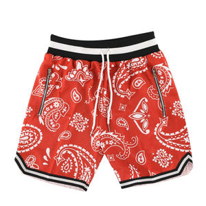 Shorts en maille streetwear personnalisés 2026, sublimation 3D, basketball et plage, shorts de sport d'été avec logo, style décontracté - Product Image 1