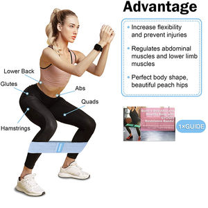 2025 bandas de bucle de resistencia a la cadera de látex no rodantes con estampado de leopardo personalizadas bandas de botín de tela antideslizante para gimnasio bandas de entrenamiento - Product Image 6