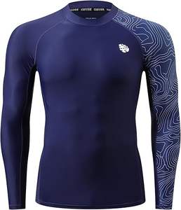 ชุดป้องกันผดผื่นแขนยาวสำหรับผู้ชายพิมพ์ลายซับลิเมตและระบายอากาศได้ดีสำหรับกีฬาพร้อมโลโก้บนเสื้อตามสั่ง - Product Image 1