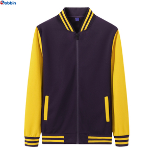 Chaqueta Varsity para Hombre, Superventas, Estilo Moderno con Cuello Alto, Forro Acolchado, Parches de Chenilla Personalizados, Resistente al Viento, Lana, Tallas Grandes - Product Image 1
