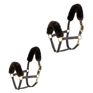 Cabestros de caballo de cuero estilo sillín inglés recién llegado de la mejor calidad, cabeza de nariz acolchada ajustable suave y cómoda - Product Image 2