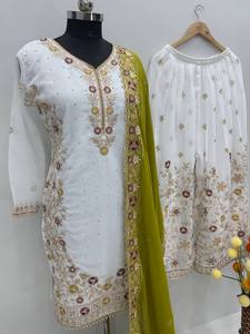 Elégant Launching Exclusive Party Wear Special Sharara Set for Women Design for Festive & Wedding Occasions - Product Image 6