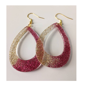 100% meilleure qualité boucles d'oreilles en résine époxy pour femmes et filles Style Unique bijoux personnaliser taille Multi couleurs boucle d'oreille meilleure vente - Product Image 5