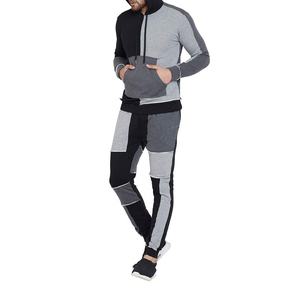 Nouveauté Survêtement pour homme Couleur unie Manches longues Ensemble de vêtements de sport Coton uni Respirant de survêtement pour homme - Product Image 3