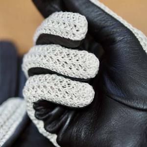 Gants chauds en laine et cuir personnalisés Gants imperméables pour femmes de haut niveau d'apparence Gants chauds et à la mode - Product Image 6