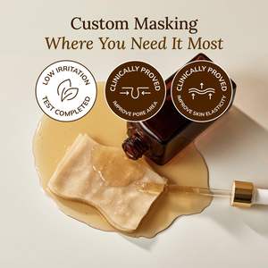 Masque en tissu revitalisant Dewassome Bifida Energy Ampoule, pack familial jumbo 80 pièces pour le visage et le corps - Product Image 3