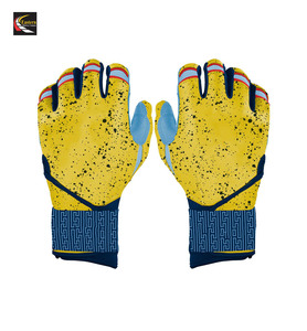 Best Selling Baseball Batting <b>Gloves</b> <b>Red</b>/White Color Moisture Wicking Lightweight Softball Batting <b>Gloves</b> for Youth and Adults - Product Image 1