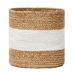 Vente chaude herbe de mer coton panier tissé stockage planteur panier pour la décoration intérieure multi-usages pour salon salle de bain blanchisserie - Product Image 3