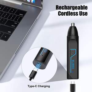 เครื่องตัดขนแบบพกพา ชาร์จผ่าน USB สำหรับมืออาชีพ ไม่เจ็บ 3-in-1 กำจัดขนคิ้ว จมูก และขนบนใบหน้า สำหรับผู้ชายและผู้หญิง - Product Image 4