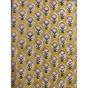 NIHARO Indian Block Print Cotton Fabric | Floral Printed 100% Cotton Textile for Women's Dresses Home Decor Rajasthan Origin 10 - Product Image 2
