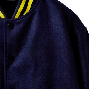 Chaqueta Varsity Entallada para Hombre, Nueva Moda, Servicio OEM/ODM Personalizado de Alta Calidad, Cuello Alto, 100% Algodón, Venta Caliente - Product Image 6