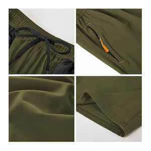 Pantalones cortos Cargo ligeros de alta calidad para hombre con bolsillos múltiples Pantalones cortos de secado rápido 100% poliéster - Product Image 5